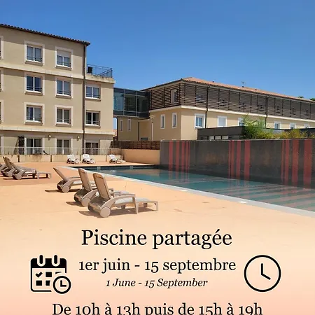 Daire T2 - Cosy, Piscine, Vue Sur Le Golf